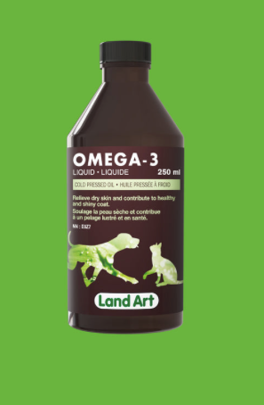 Omega 3 Supplément Liquide pour animaux - 250ml - Land Art